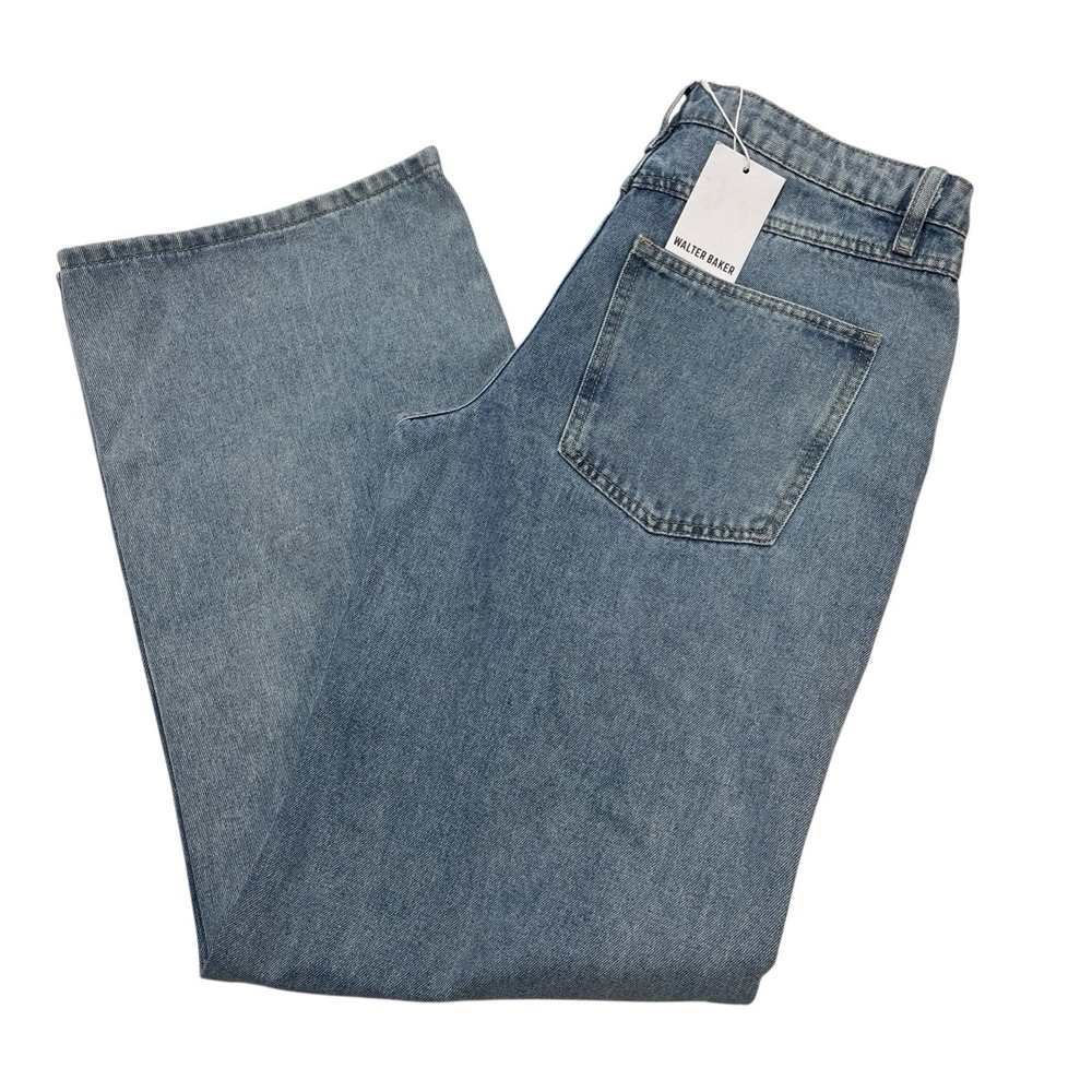 Walter Baker Jeans Womens 4 Elena Pant‎ Light Wash Wide Leg Relaxed Denim Boho